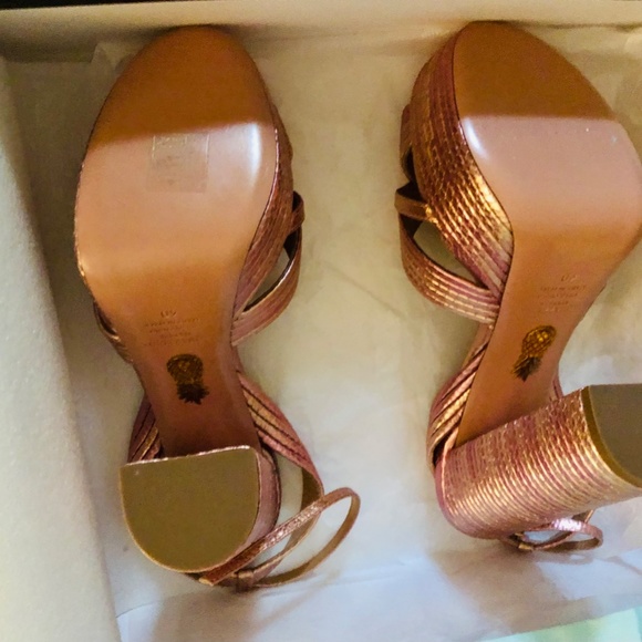 NBW Sundance Snake-Embossed Platform Sandals Color: PARADISE PINK (SOLD OUT) - Picture 5 of 13